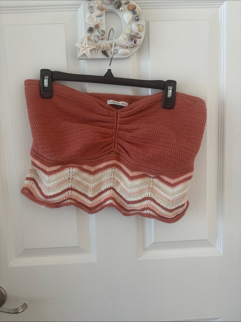 Crochet Knit Strapless Tube Top